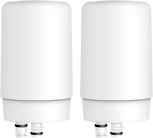 Overbest Filtro de agua para grifo 7027W, repuesto para filtro Brita®, grifo Brita® 36311 en sistema de filtración de agua del grifo, 100 galones o