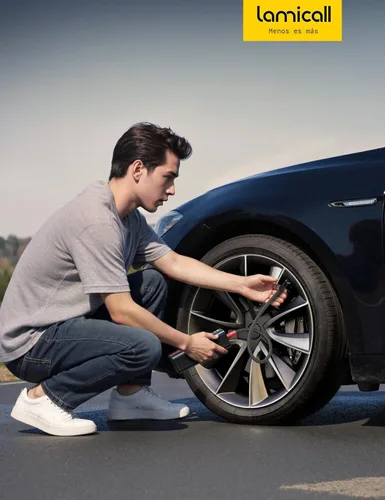 Miniatura 7 de Lamicall Inflador portátil de neumáticos de automóvil, compresor de aire [150 PSI] [4 veces más rápido], bomba de aire inalámbrica para automóvil