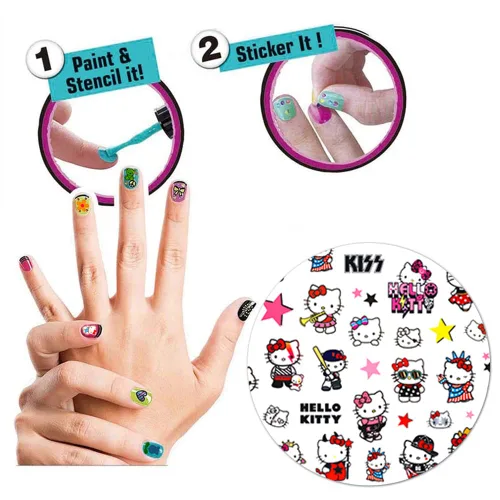 Miniatura 6 de 6 hojas de calcomanías de arte de uñas, autoadhesivas, suministros de arte de uñas, calcomanías kawaii para uñas, diseños de uñas de gato, dijes