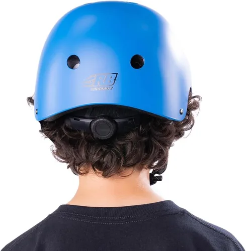 Miniatura 7 de Rude Boyz - Juego de almohadillas para casco de bicicleta, rodilleras, coderas, muñequeras para niños y niñas Azul