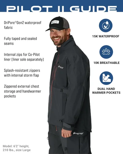 Miniatura 2 de FROGG TOGGS Pilot 2 Guide - Chaqueta impermeable transpirable de 3 capas para hombre