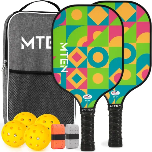 Miniatura 31 de Pickleball Paddles Set of 2 or 4, or Single Paddle – USAPA Approved Fiberglass Surface Pickleball Rackets Set for Men & Women azul (blue*1)