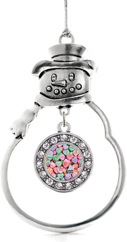 Miniatura 112 de Inspired Silver - Roller Queen - Adorno de Navidad plateado - Adorno circular para árbol de Navidad con circonita cúbica - Decoración colgante