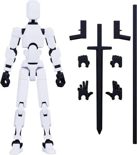 MerryXD Figura de acción de Titan 13, figura de acción Lucky 13, figura de acción T13, figura de acción impresa en 3D con múltiples articulaciones,