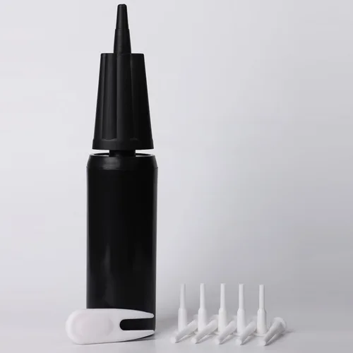 Miniatura 3 de PEUTIER Bomba de bola de ejercicio, bomba de aire para inflables, inflador de mano para bomba de bola de yoga, con 10 tapones de bola de fitness