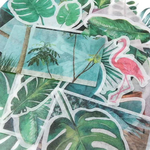 Miniatura 3 de allydrew Calcomanías decorativas para álbumes de recortes, Washi, manualidades para papelería, diario, fabricación de tarjetas (60 unidades), hojas