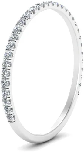 Miniatura 3 de White Diamond Band in WhiteYellowRose Gold Eternity Wedding Ring, Crown Diamond Ring, Unique Wedding Band, Minimalist Bridal Matching Band