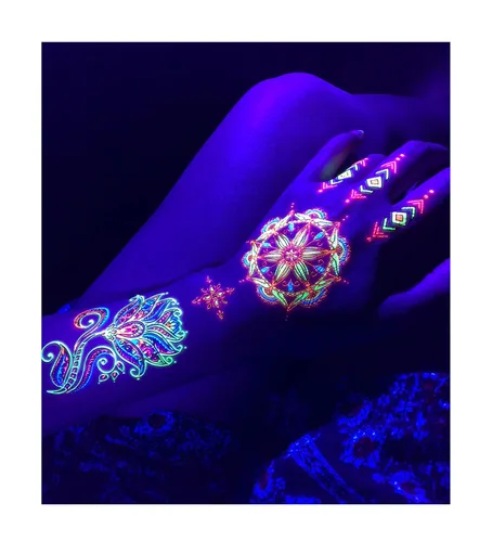 Miniatura 13 de Tatuajes temporales para mujeres adultas – 2 hojas – Black Big Ying y Yang Koi Fish Kanji Love Skeleton Heart Hand Skull Lotus Sleeve Adultos Tattoo