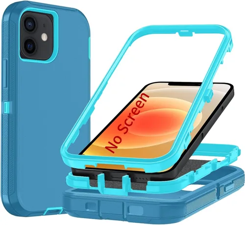 Miniatura 8 de Funda para iPhone X/i Phone Xs, 3 capas duradera funda de teléfono resistente protección para teléfono, a prueba de golpes a prueba de caídas a Negro