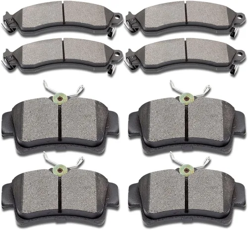 Miniatura 25 de CCIyu Juego de pastillas de freno de cerámica delanteras y traseras D882/D883 para Buick Rainier (2004-2005), Chevrolet SSR (2003-2005), Chevrolet