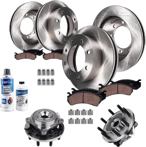 Miniatura 51 de Detroit Axle - Rotores de freno para Chrysler 200 2015 2016 2017, Rotores de freno de disco de reemplazo: 12.01" pulgadas delantero y 10.95