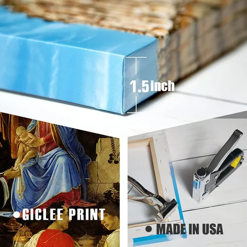 Miniatura 786 de A&T ARTWORK Campo de trigo con cipreses de Van Gogh Las reproducciones de arte clásico mundial, impresiones en lienzo giclée para decoración