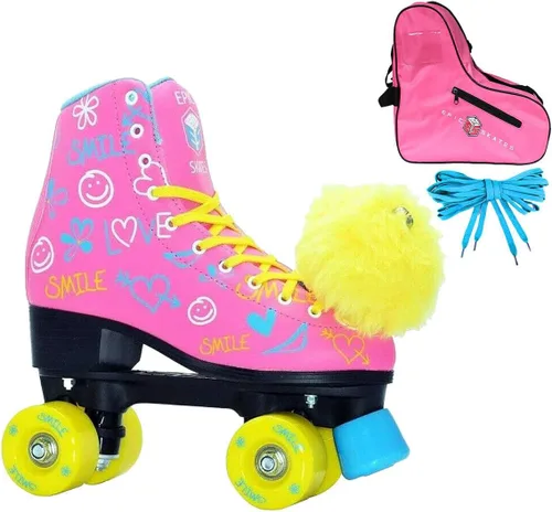Epic Blush Roller Skates Package
