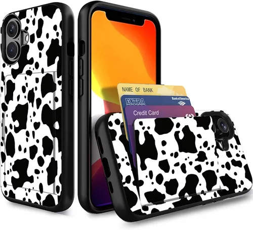 Miniatura 188 de Funda para iPhone Air, funda tipo cartera con ranura para tarjeta oculta, a prueba de golpes, TPU y PC, funda protectora de doble capa para iPhone