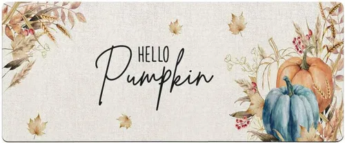 Miniatura 7 de Tapete de baño de calabaza verde azulado naranja para bañera, antideslizante, de secado rápido y absorbente, tierra de diatomeas, para fregadero