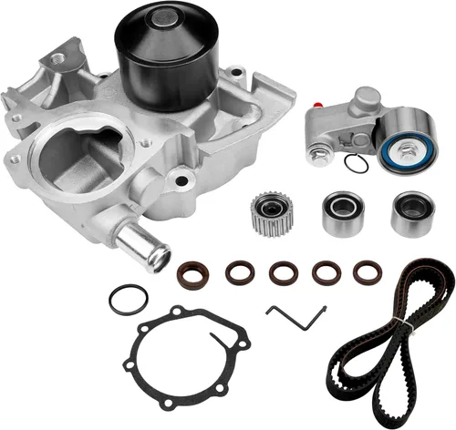 Miniatura 15 de Kit de correa de distribución del motor con bomba de agua Compatible con Honda Civic HX EX LX GX DX 1.7L L4 SOHC 16V 2001-2005 Reemplaza #