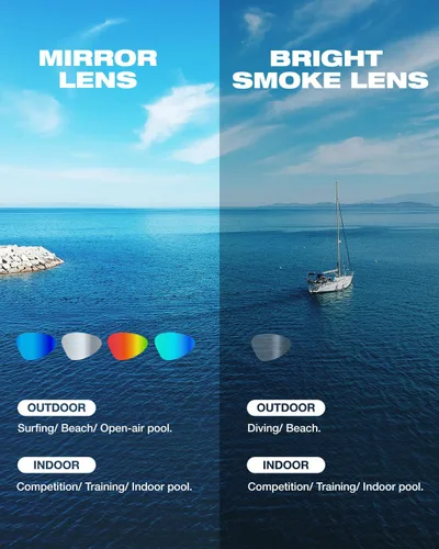 Miniatura 5 de ZIONOR G1 Nava Super Anti-niebla Gafas de natación unisex espejo/lente de humo brillante