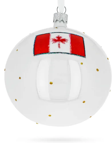 Miniatura 3 de Old Quebec City, Canadá, bola de cristal, adorno navideño de 4 pulgadas