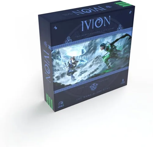 IVION: The Rune and The Rime | APE Games | Juego de mesa | 2 jugadores | 20-60 minutos | Edades 14 + | Fantasía | Duelo de héroes | Construcción de