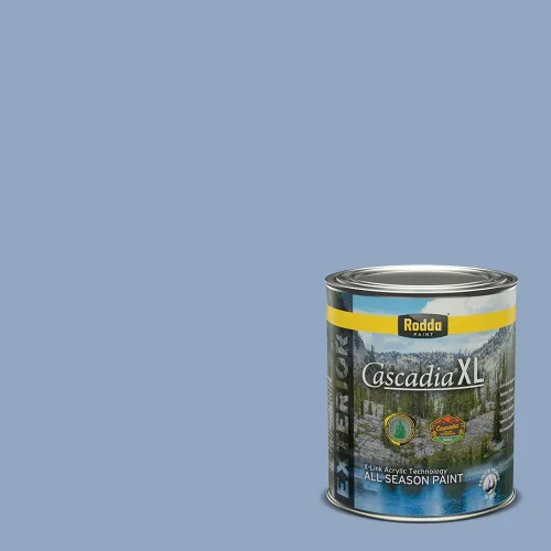 Miniatura 62 de Rodda Paint CASCADIA XL Pintura e imprimación satinada exterior en uno, cuarto de galón, Acapulco Dive