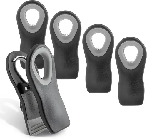 Miniatura 15 de COOK WITH COLOR Clips para bolsas de chips con imán para almacenamiento de alimentos con agarre hermético para bolsas de pan, bolsas de aperitivos