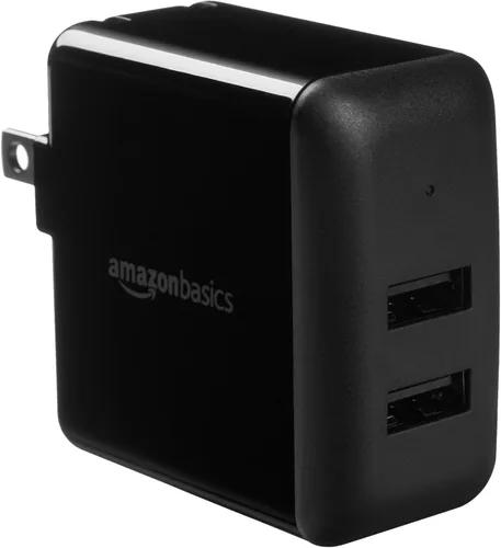 Miniatura 8 de Amazon Basics Cargador de pared USB-A de 12 W de un puerto (2.4A) para teléfonos (iPhone 15/14/13/12/11/X, Samsung y más), paquete de 2, blanco
