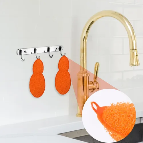 Miniatura 6 de 3 esponjas de limpieza de botellas en forma de frijoles, esponja limpiadora de botellas de agua Magic Beans con bolas de cerámica, esponjas