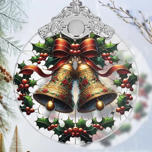 Miniatura 16 de Adorno de Nudo Celta de Vidrio Manchado - Adorno Navideño - Adornos Navideños para Árbol - Ideas de Regalo de Vacaciones - Intercambio de Regalos