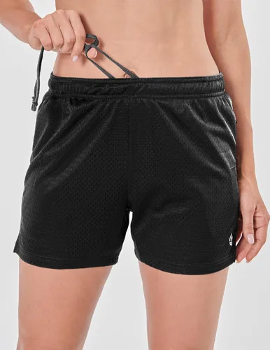 Miniatura 6 de Liberty Imports Paquete de 5 pantalones cortos deportivos de malla para mujer, entrepierna de 5 pulgadas, pantalones cortos sueltos con bolsillos