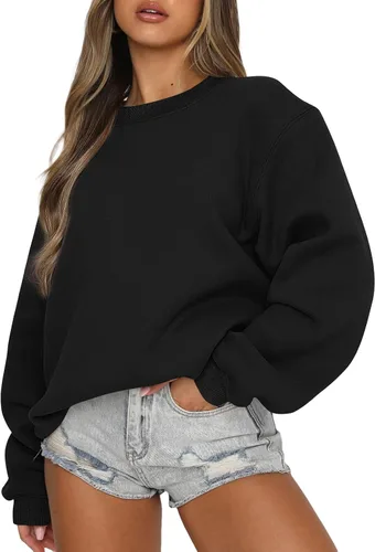 Miniatura 71 de EFAN Sudaderas de gran tamaño con cuello redondo Y2K para mujer, sudaderas con capucha para otoño, moda 2025, ropa para adolescentes y niñas, lindo
