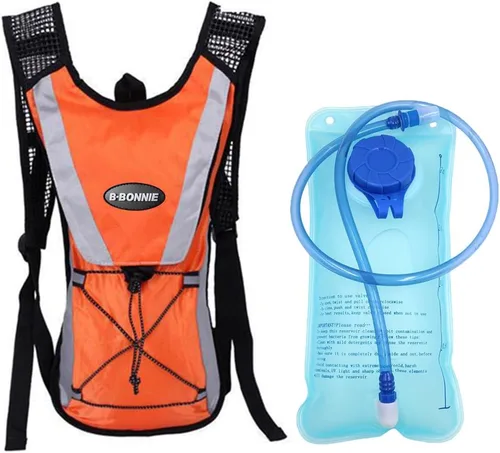 Miniatura 13 de Monvecle - Mochila de agua con vejiga para andar en bicicleta /Senderismo, escalar + 2L Bolsa de hidratación
