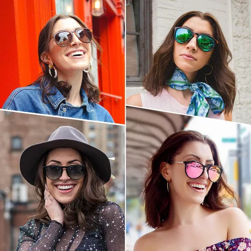 Miniatura 2 de Fozono Gafas de sol para mujer modernas polarizadas vintage para hombre con protección UV 400