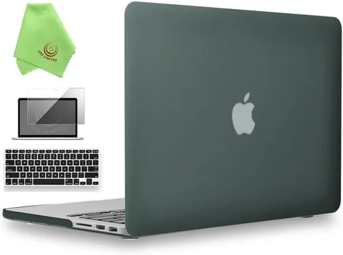 Miniatura 20 de UESWILL Funda rígida mate 3 en 1 compatible con MacBook Pro (Retina, 13 pulgadas, finales de 2012/2013/2014/principios de 2015), modelo A1425 / Negro