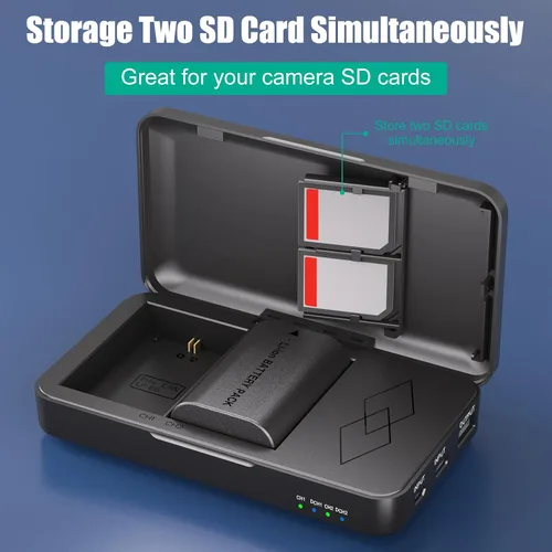 Miniatura 5 de JYJZPB Paquete de 2 baterías LP-E6N compatibles con cámaras Canon EOS R R5 R6 R7 90D 60D 70D 80D 5D II, 5D III, 5D Mark IV, 6D, 6D II, 7D, 7D II