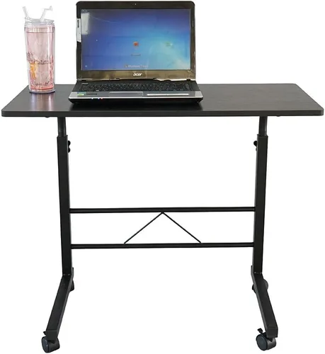 Miniatura 5 de Vasitelan Mesa auxiliar de sofá con ruedas, aperitivo móvil para mesa de café, mesa auxiliar de cama, escritorio, muebles modernos para oficina