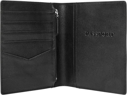 Miniatura 5 de Fossil Cartera de cuero para pasaporte con bloqueo RFID para hombre