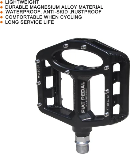 Miniatura 5 de UPANBIKE Pedales de bicicleta de aleación de magnesio 9/16 '' rodamiento de husillo de alta resistencia antideslizante gran plataforma plana