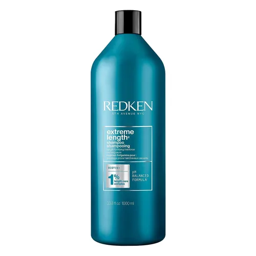 Redken Extreme Length Biotin Shampoo For Longer Hair – Promotes Healthy Hair Growth, Strengthens Damaged Hair, Prevents Hair Breakage, Infused With
