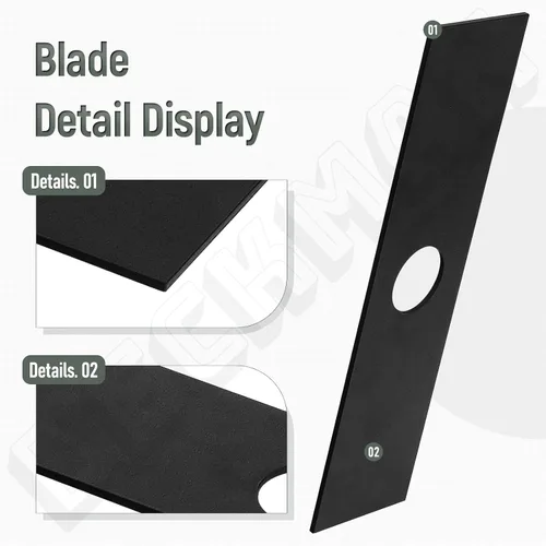 Miniatura 8 de Juego de 5 cuchillas de bordeadora de 8 x 2 pulgadas AEB0800 compatibles con EGO 56V Edger para ME0801, ME0800, EA0800, AEB0800, AEB0800 - Cuchilla