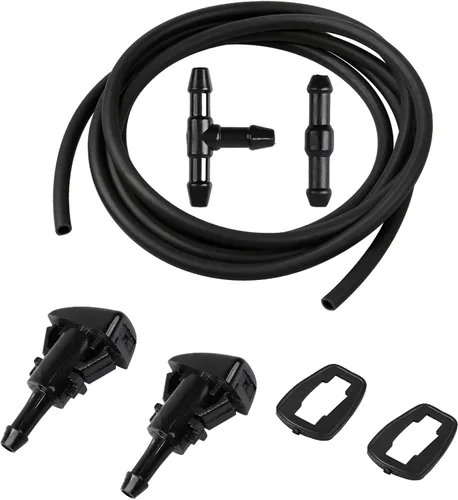 Miniatura 9 de Kit de repuesto de boquillas de limpiaparabrisas para Chrysler Dodge Ram, kit de manguera de boquillas de limpiaparabrisas con manguera de líquido