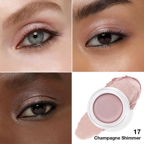 Miniatura 3 de evpct Paleta de maquillaje en pote de sombra de ojos en crema única para mujeres mayores, sombra de ojos de champán con shimmer, glitter metálico