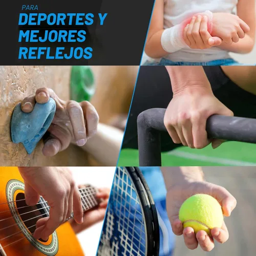 Miniatura 5 de roygra Fortalecedor de agarre de mano, entrenador de fuerza de agarre ajustable con 4 herramientas de ejercicio, juego de 5