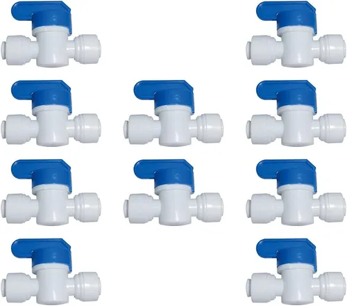 Miniatura 5 de Malida Válvulas de unión de caños de agua de igual diámetro externo, de conexión rápida. Válvula de 1/4 x 1/4 pulgadas de diámetro externo