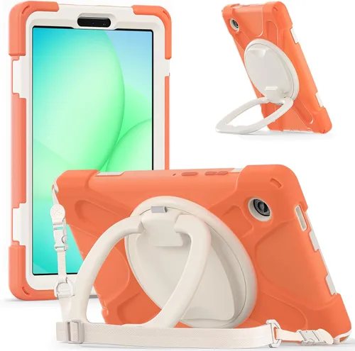 Miniatura 50 de 360 Rotation Case for Galaxy Tab ActivePro/Tab Active4 Pro/Active 5 Pro 10.1" Sturdy Cover Rotate Ring Stand Shoulder Carrying Strap Hand Strap