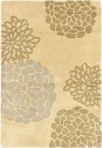 Miniatura 7 de SAFAVIEH Soho Collection SOH211A - Alfombra redonda de lana de primera calidad, hecha a mano, 6 pies, color gris claro