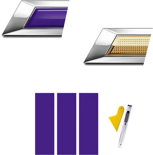 Miniatura 8 de Compatible con pegatinas de vinilo para logo de Bowtie, emblema para cortar y pegar, 3 unidades, color negro mate, para Chevy Negro mate 3
