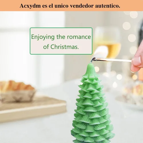 Miniatura 2 de Kit de 4 moldes de silicona para árbol de Navidad, moldes de resina y cera para velas de jabón