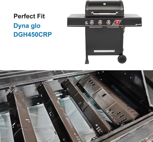 Miniatura 3 de Uniflasy Placa de calor de repuesto para parrilla Dyna-Glo DGH450CRP, placas de calor para parrilla Dyna-Glo de 4 quemadores, placa de calor