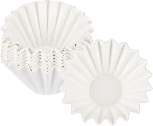 EUSOAR Filtros de café de una sola porción, 1-2 tazas, paquete de 200 unidades, color blanco, desechables, sin blanquear, filtros de café por goteo,