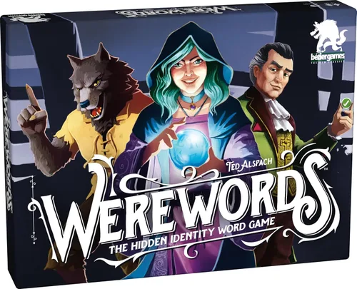 Bezier Games Werewords | Juego familiar rápido de adivinanzas de palabras de 5 minutos y deducción social | Roles ocultos y votación | 4-10 jugadores